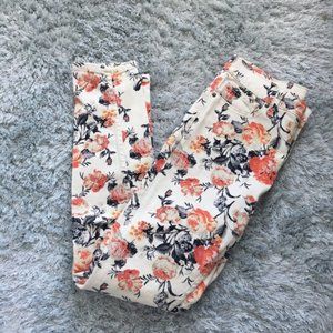 BDG high rise twig ankle floral jeans